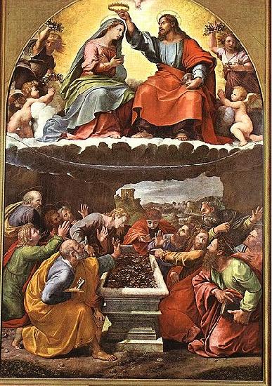 Giulio Romano Coronation of the Virgin oil painting image